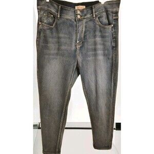 Red Bottoms Jean's Size 20 Blue High Rise Skinny Leg Style# 101304 Rayon Blend